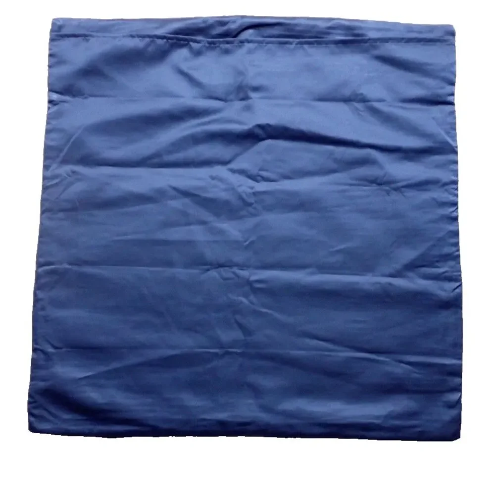 Royal Blue Rouched Textured Satin Euro Pillow Cover 26